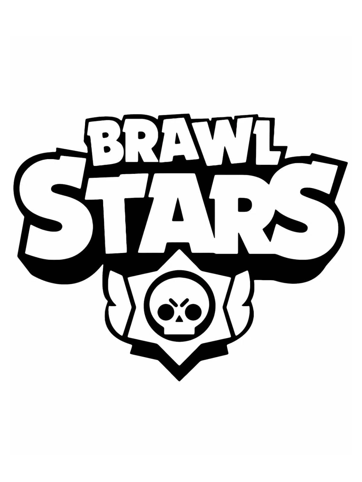 Original Brawl Stars Logo Coloring Pages