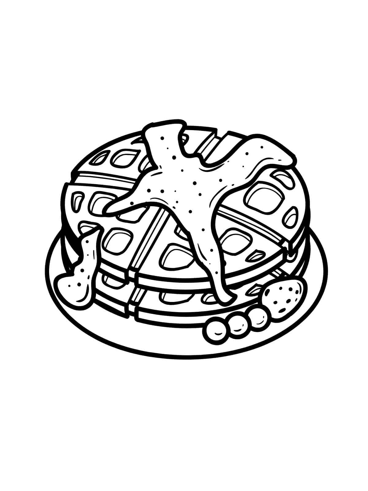 Pancake Coloring Pages