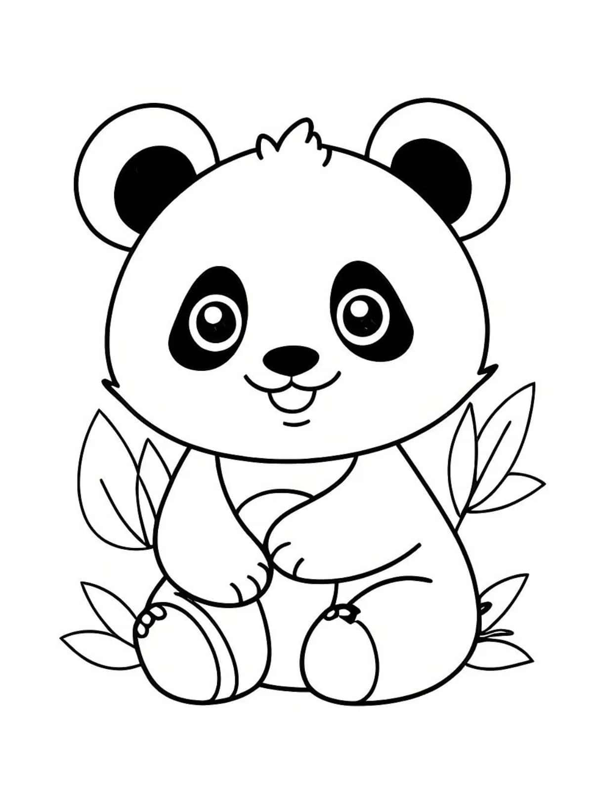 Panda Coloring Pages For Toddlers