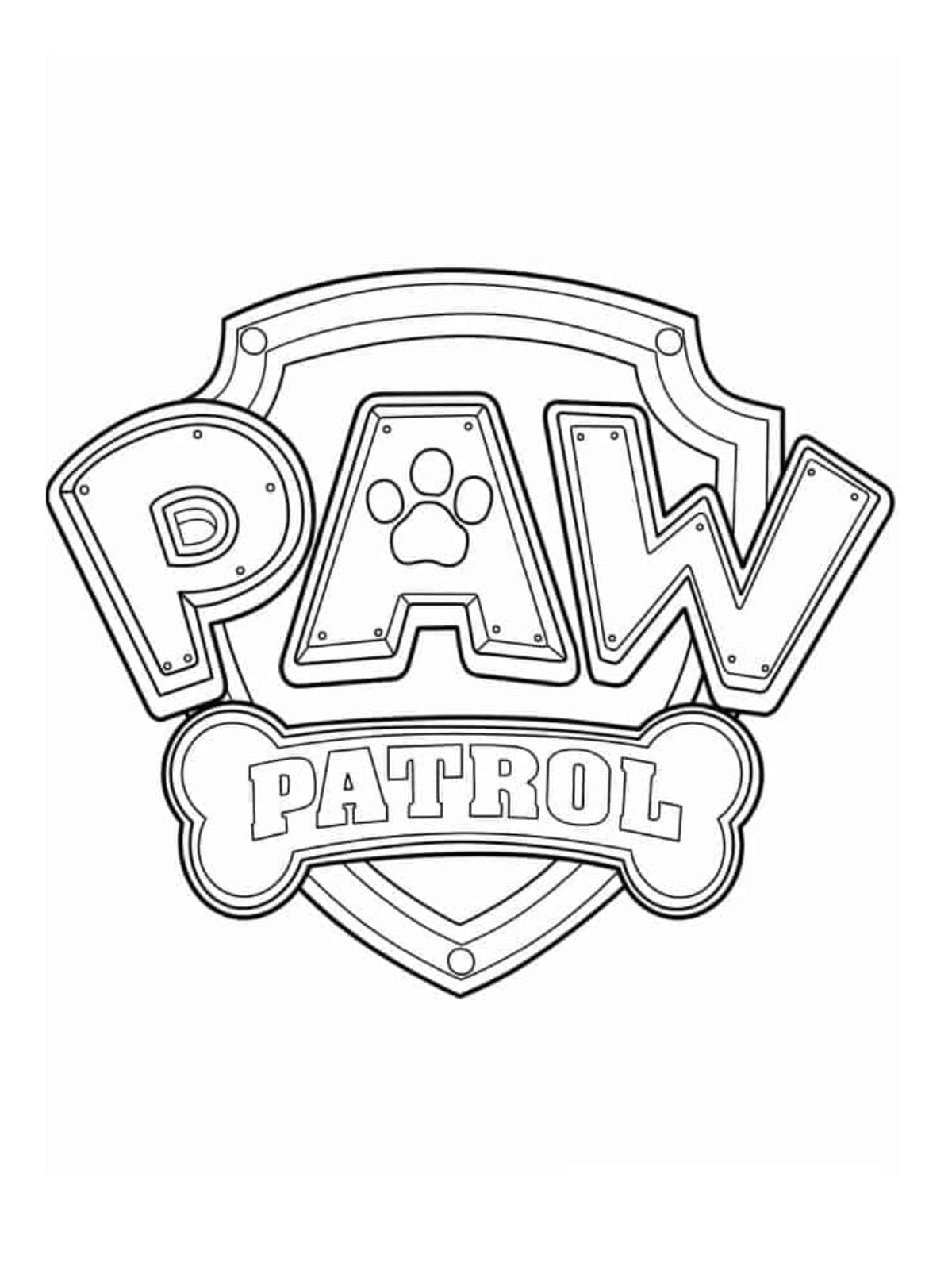 Paw Patrol Badge Coloring Pages