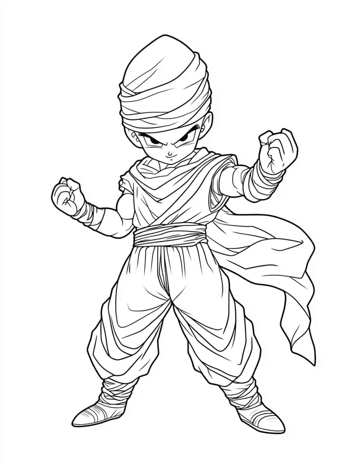 Piccolo In Dragon Ball Z Coloring Pages