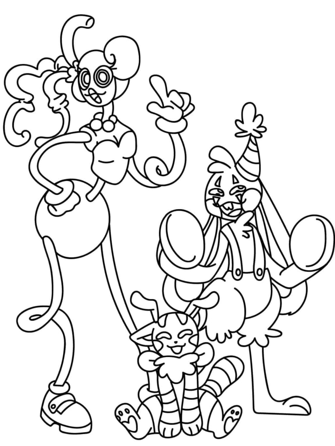 Poppy Playtime Coloring Pages Color The Cuddles 🧸🎨