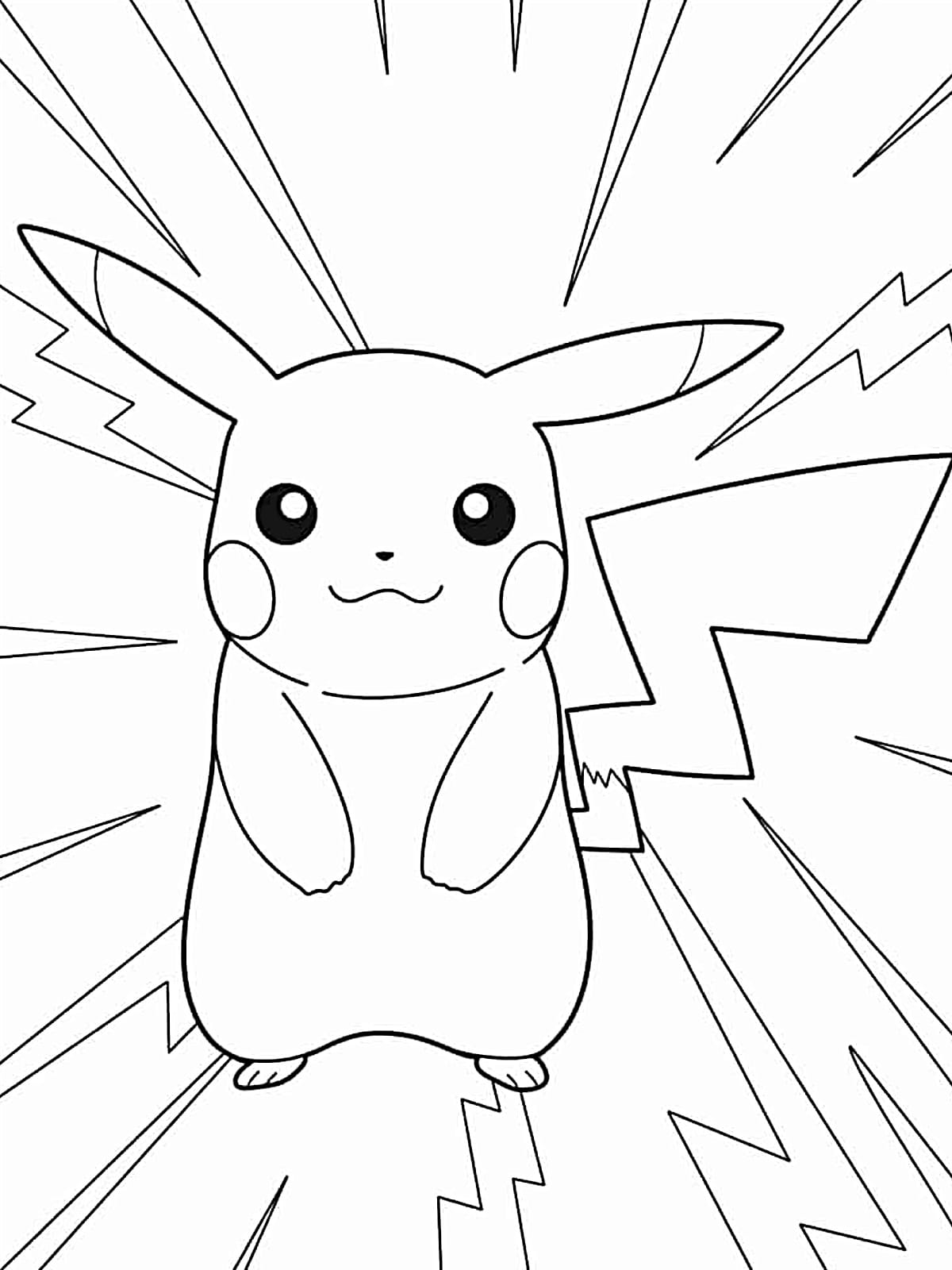 Pikachu Pokemon Coloring Pages