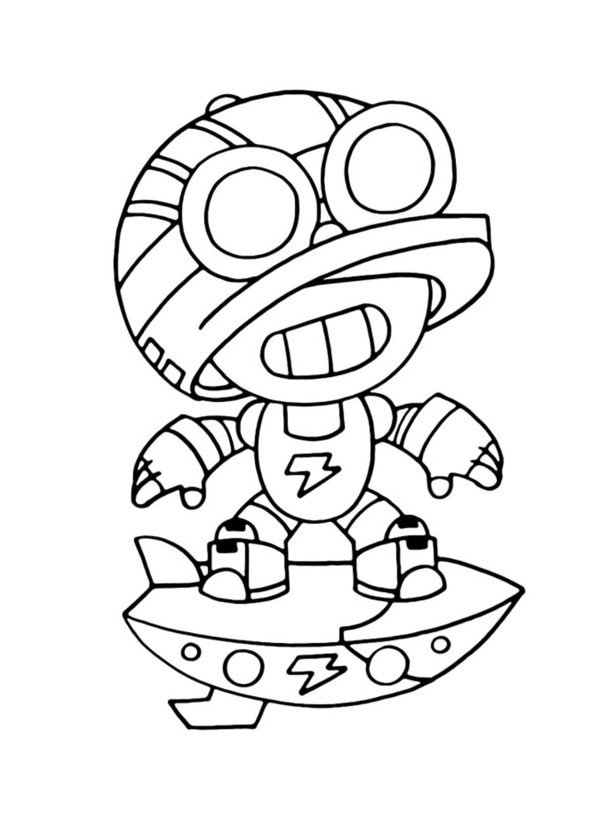 Poco Brawl Stars Coloring Page