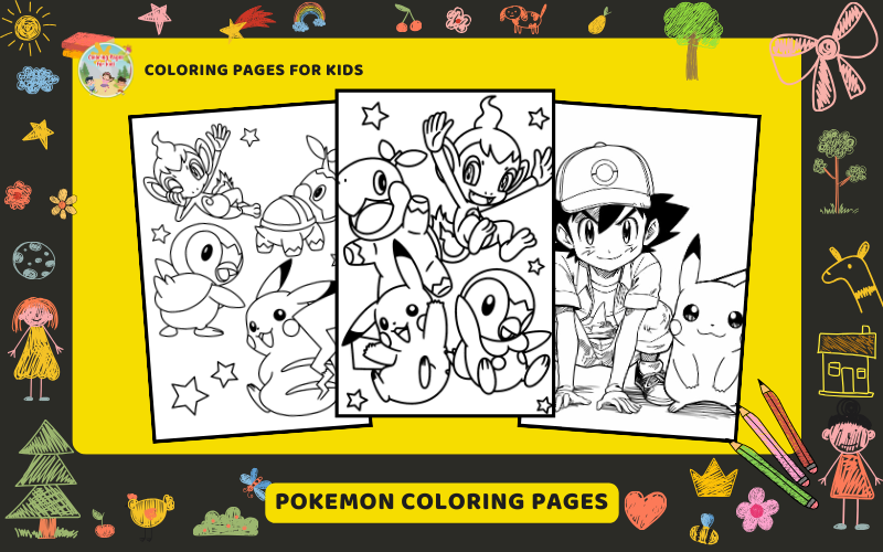 Pokemon Coloring Pages Featured Image