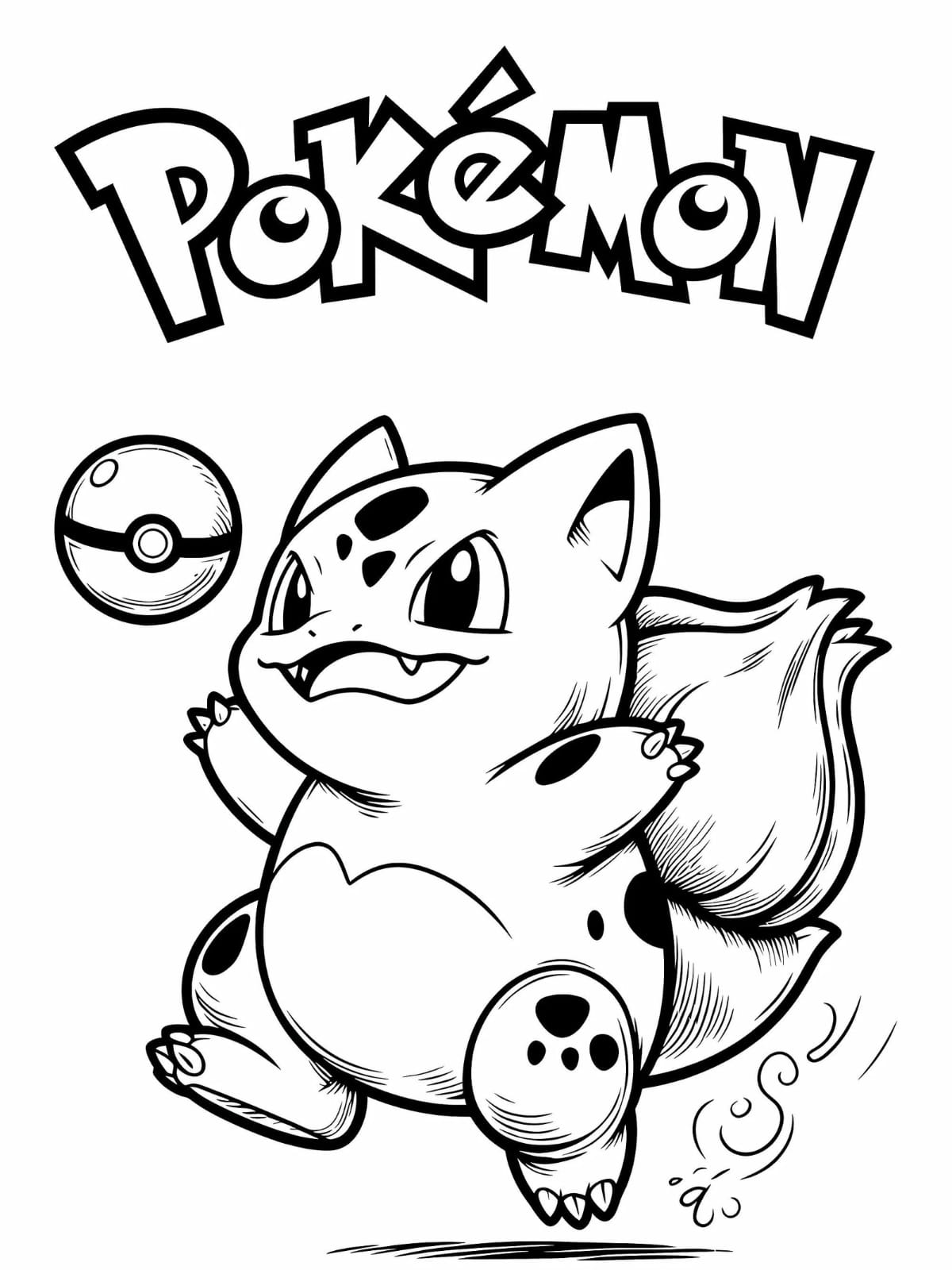 Pokemon Training Coloring Pages