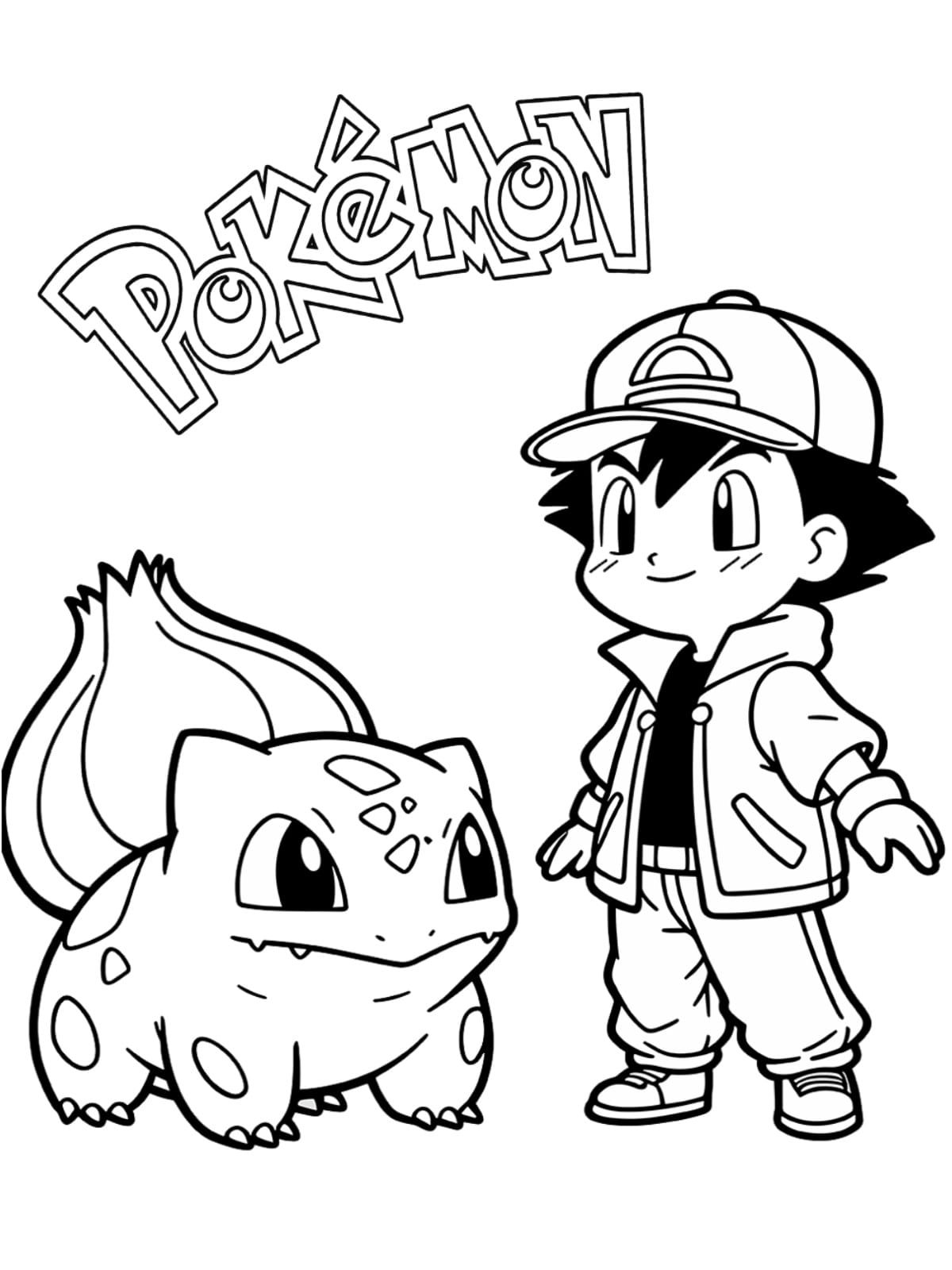 Pokemon With Friends Coloring Pages