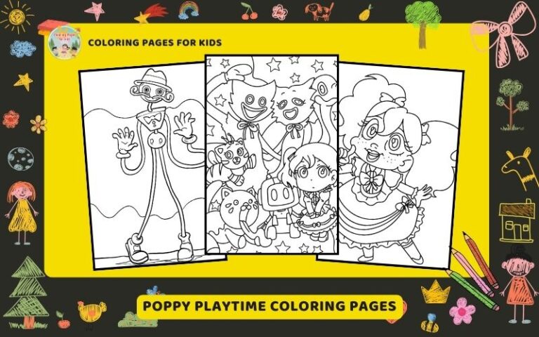 Poppy Playtime Coloring Pages Featured Image