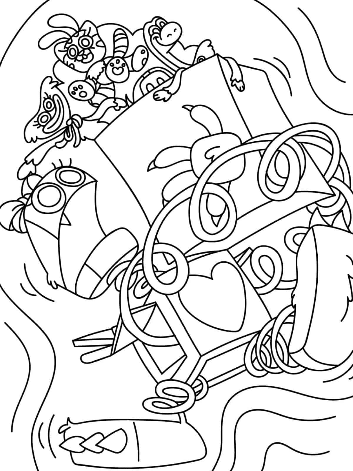 Poppy Playtime Printable Coloring Page