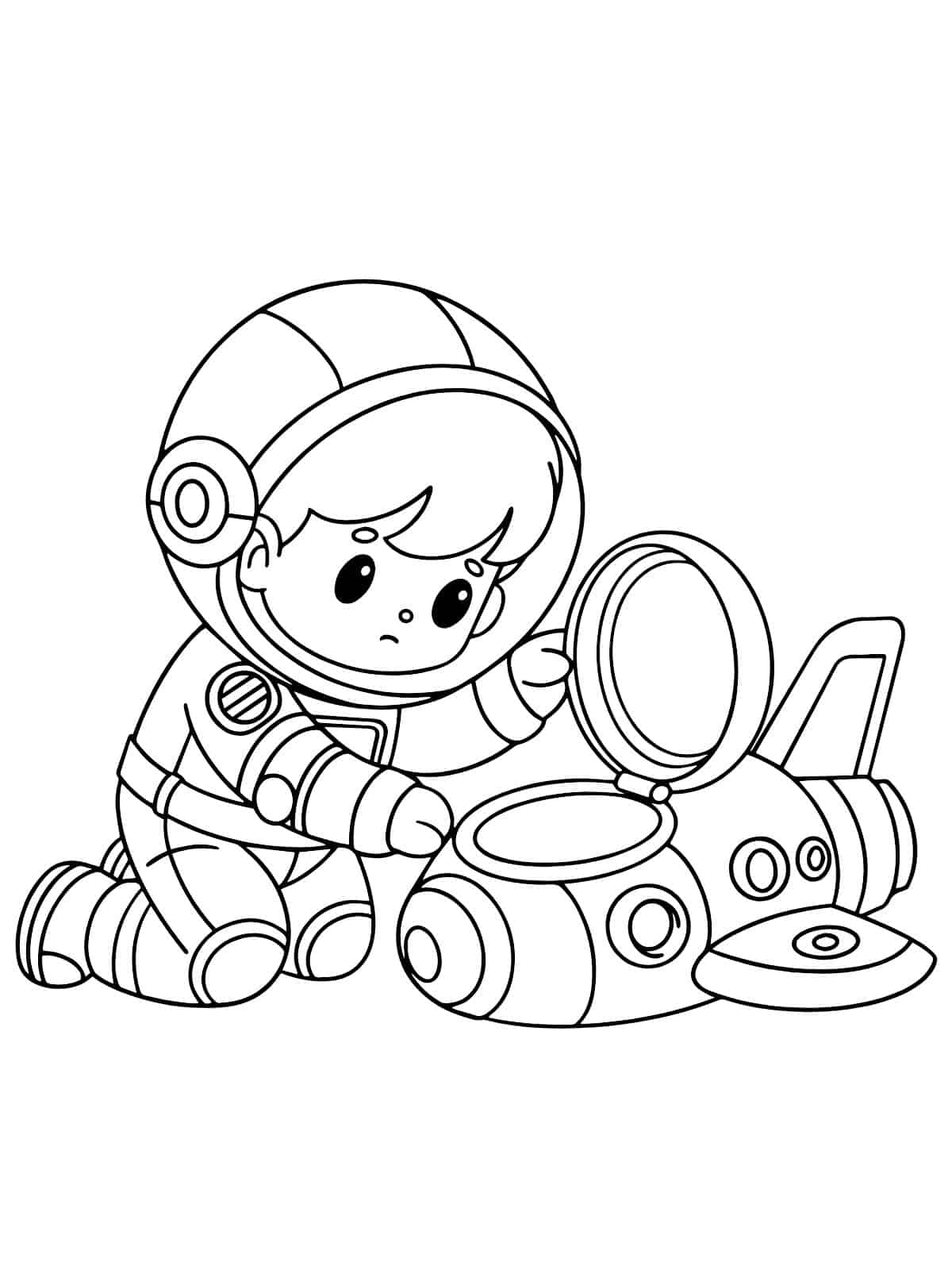 Printable Astronaut Coloring Sheets