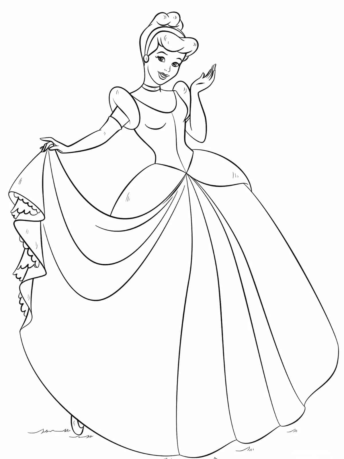 Printable Cinderella Coloring Pages