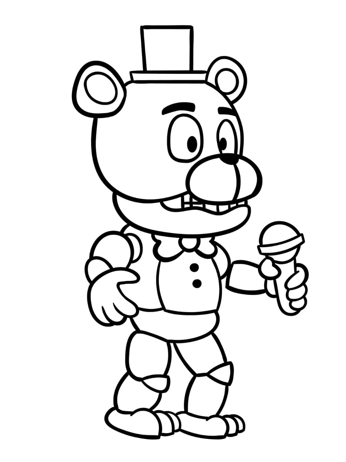 Printable Five Nights At Freddys Coloring Sheets