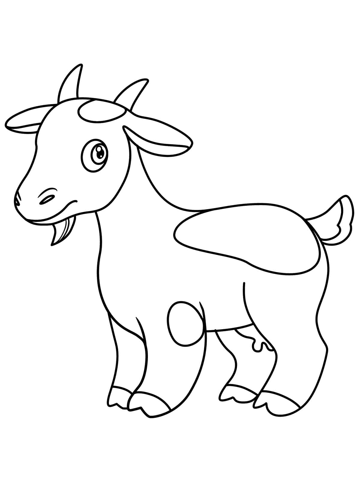 Printable Goat Coloring Sheets