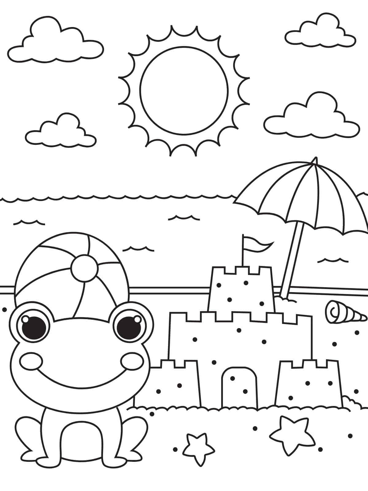 Printable Shape Coloring Sheet