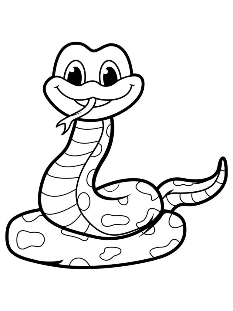 Explore 25 free printable snake coloring pages 🐍🎨