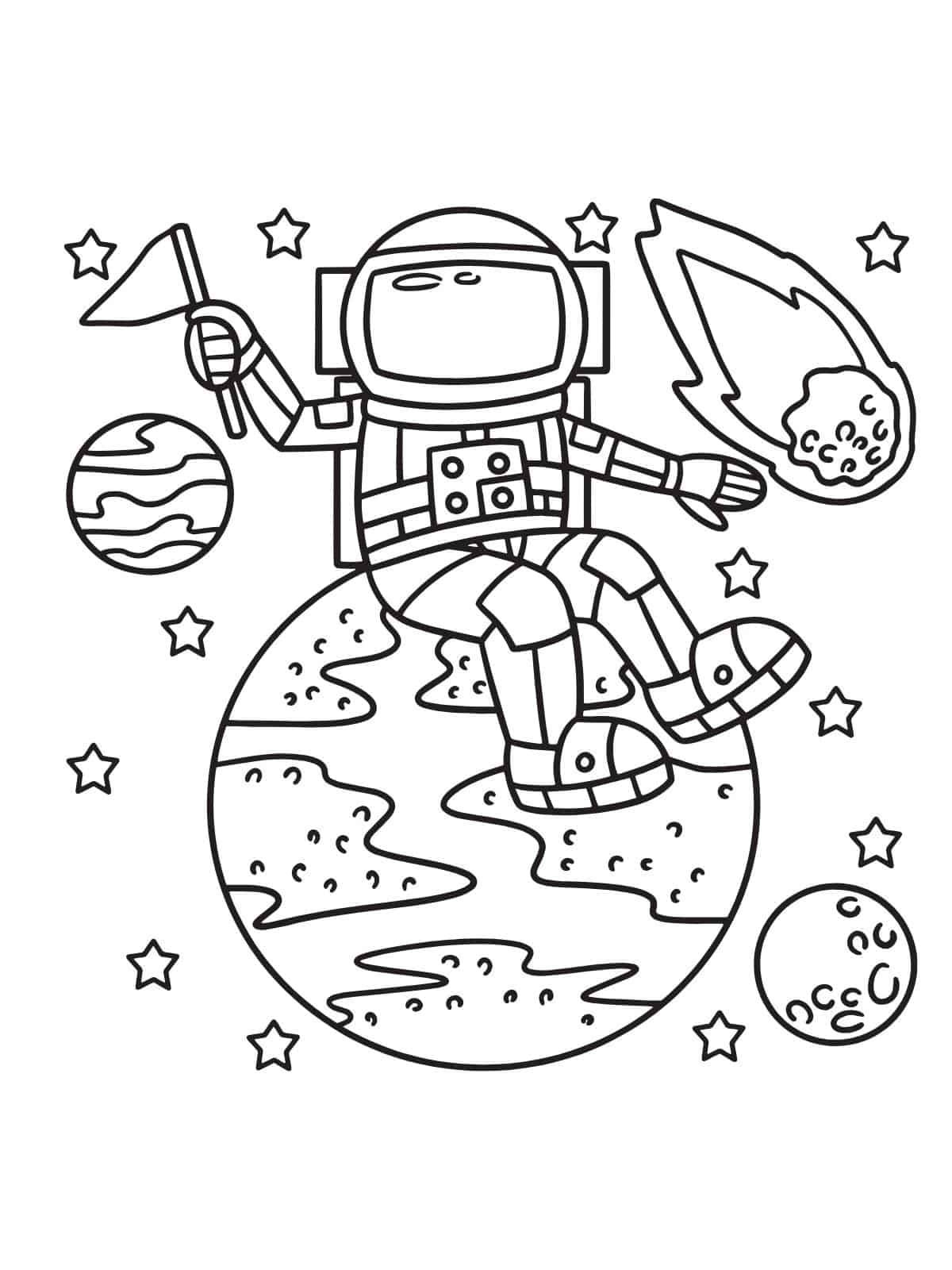 Printable Space Coloring Sheets