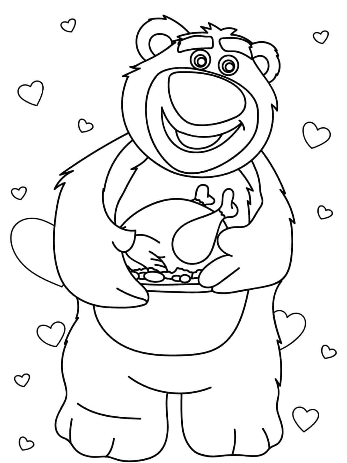 Printable Turning Red Disney Thanksgiving Coloring Sheets