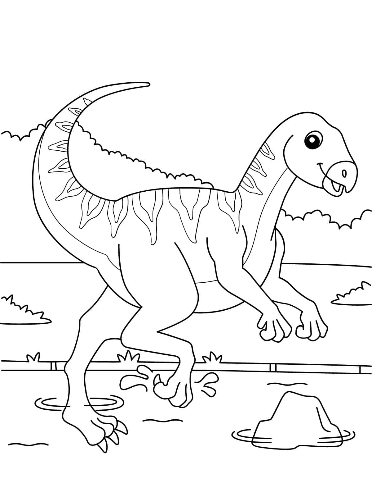 Qantassaurus Dinosaur Coloring Sheets For Kids