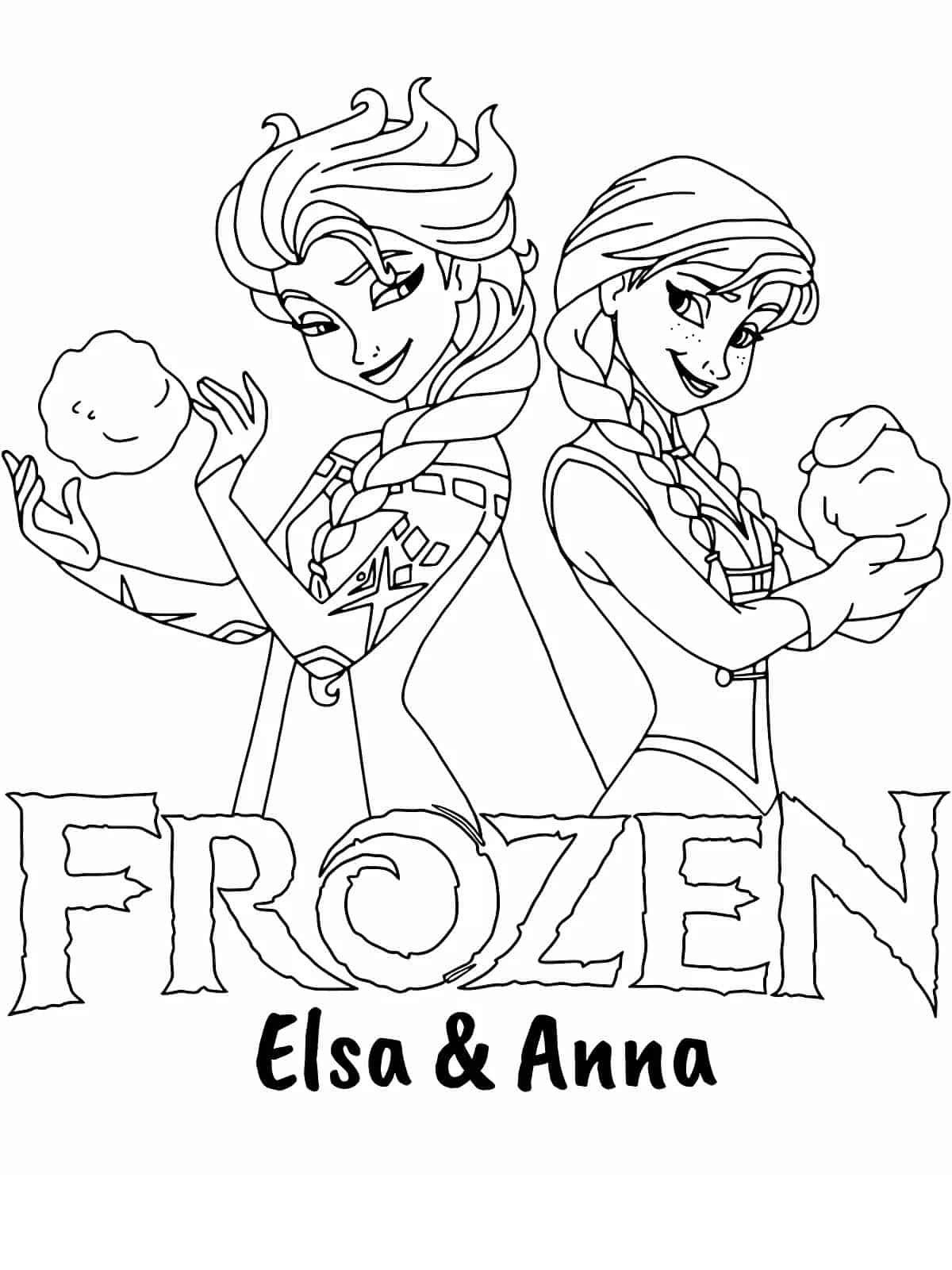 Queen Elsa Coloring Sheets For Kids