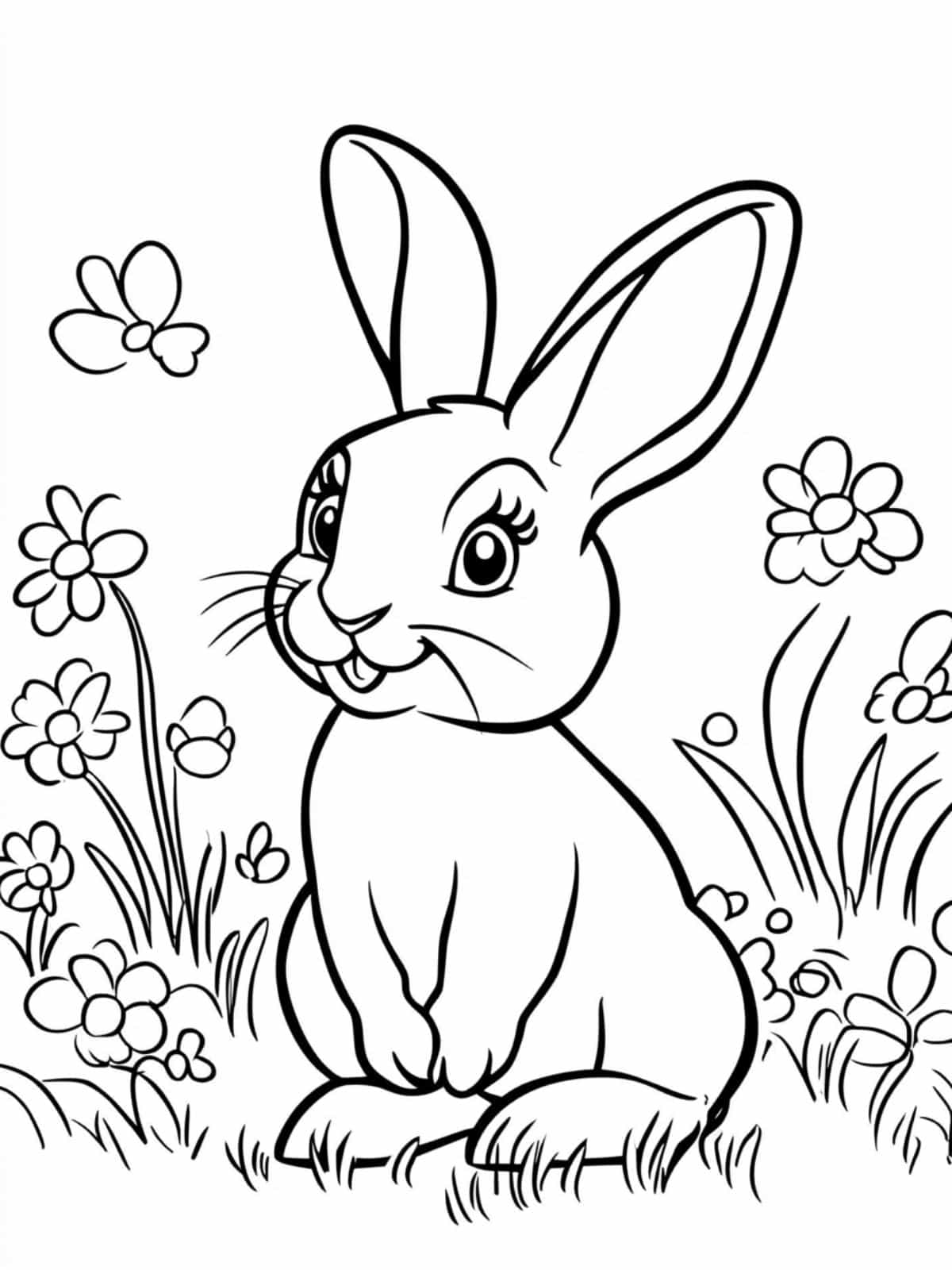 Rabbit Coloring Book