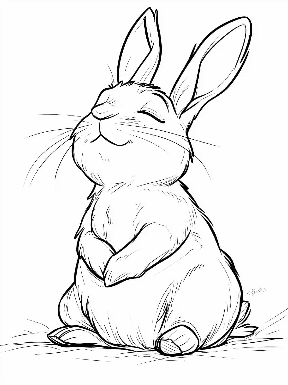 Rabbit Coloring Sheets Printable