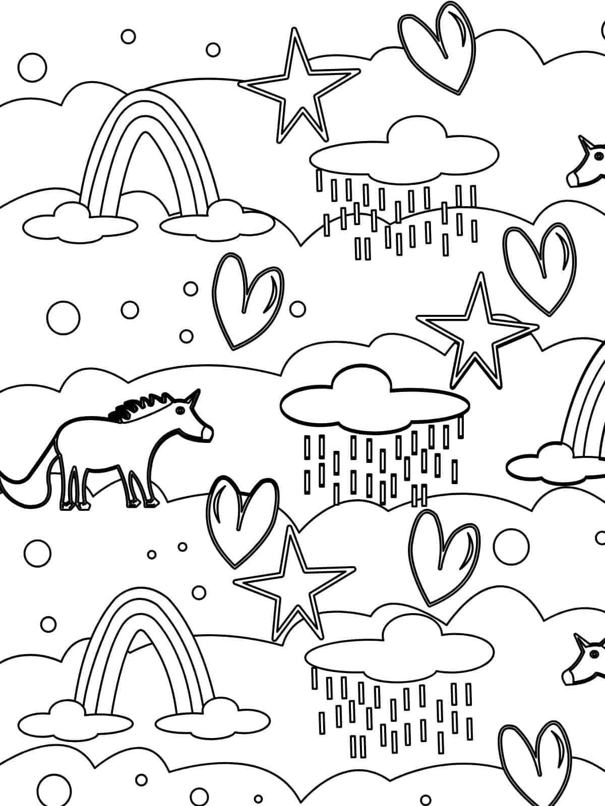 Rainbow Bridge Coloring Pages