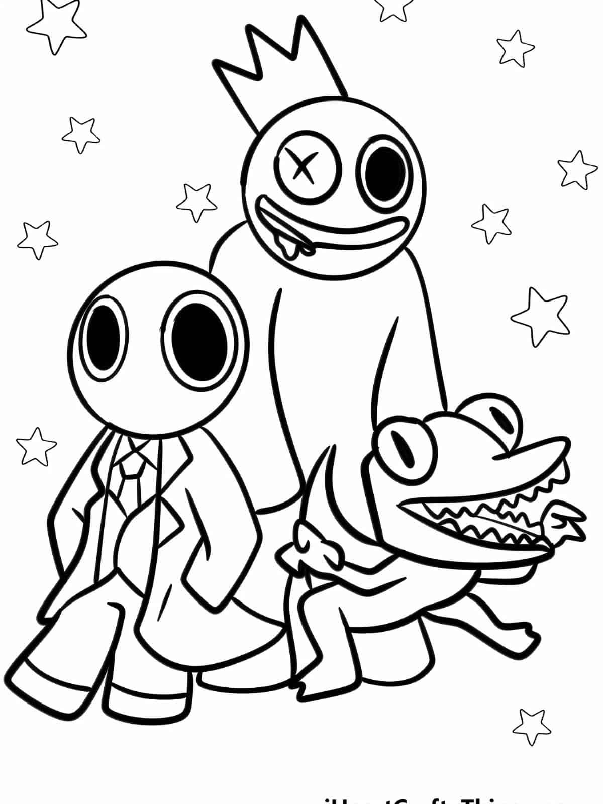 Rainbow Friends Chapter Coloring Pages