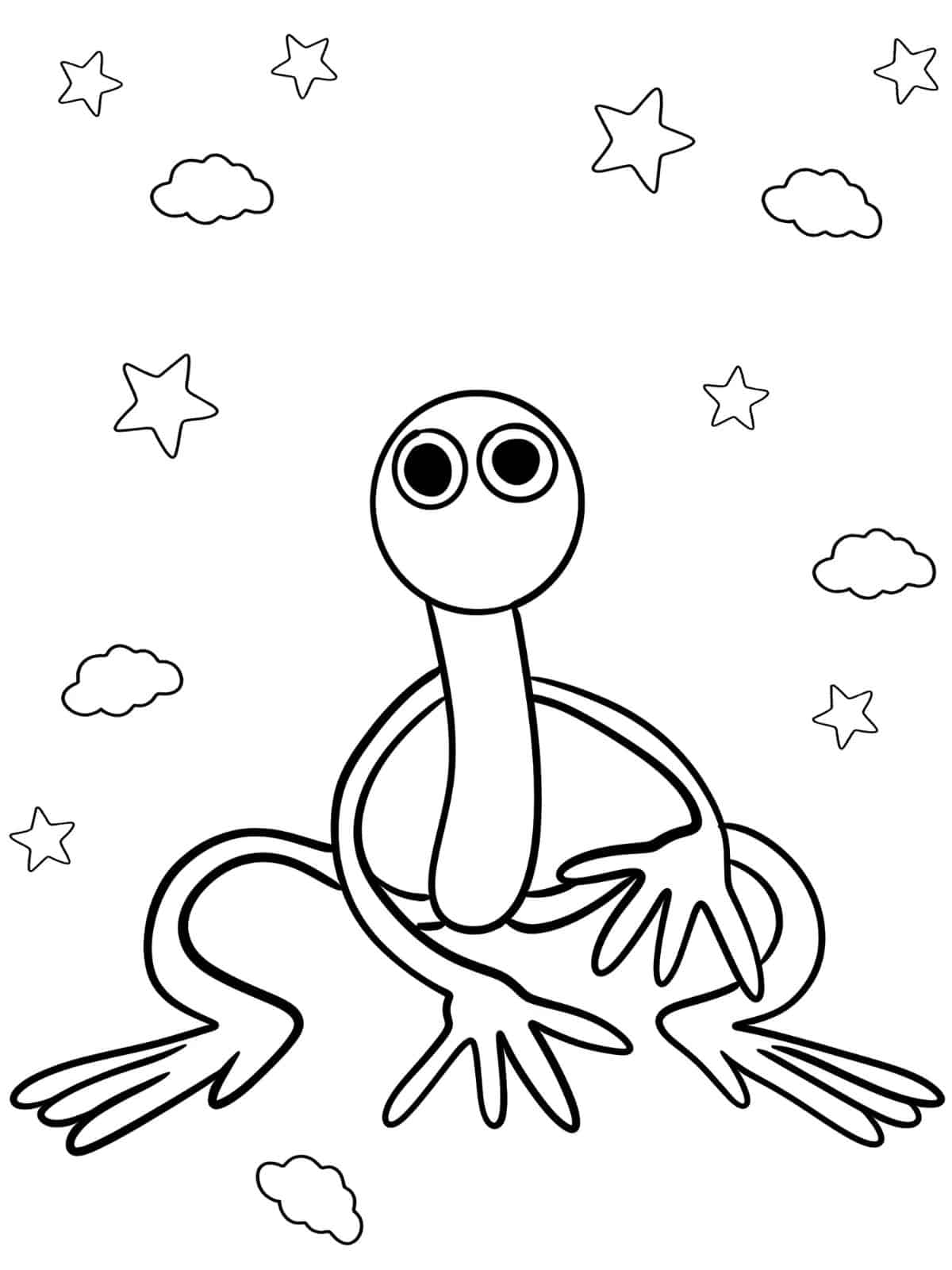 Rainbow Friends Coloring Pages For Kids