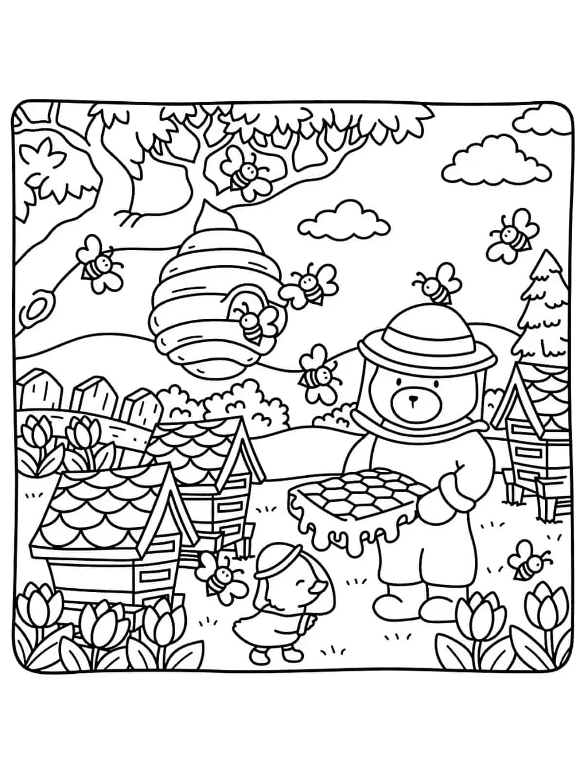 Relaxing Coco Wyo Coloring Pages