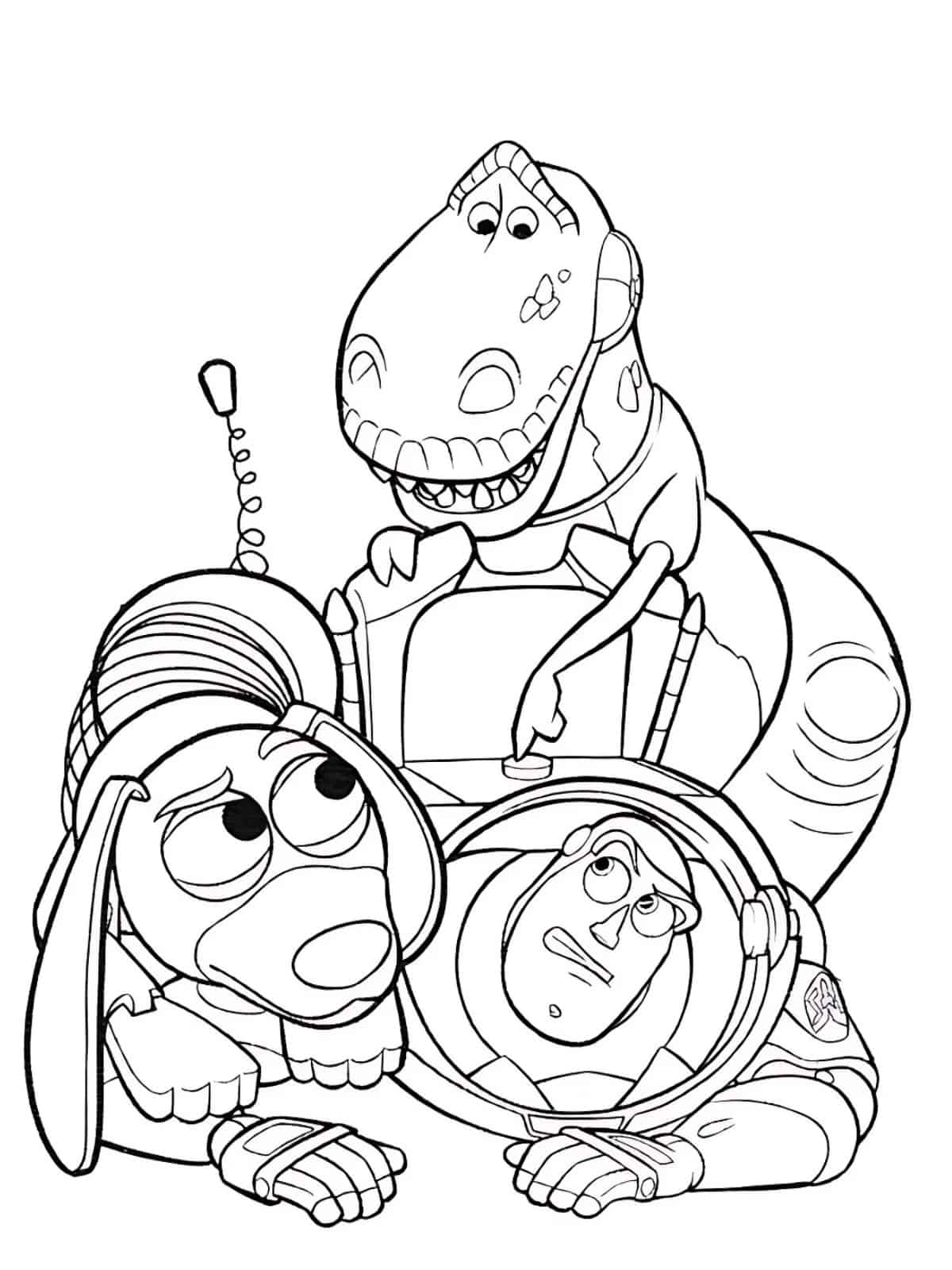 Rex Dinosaur Coloring Pages