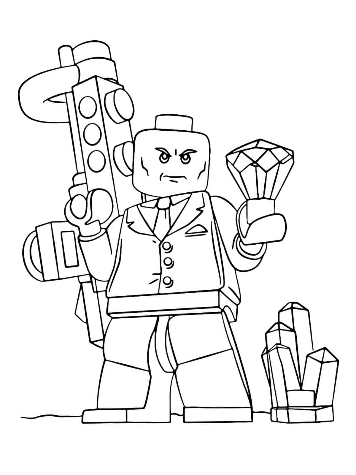 Robber Lego Coloring Pages