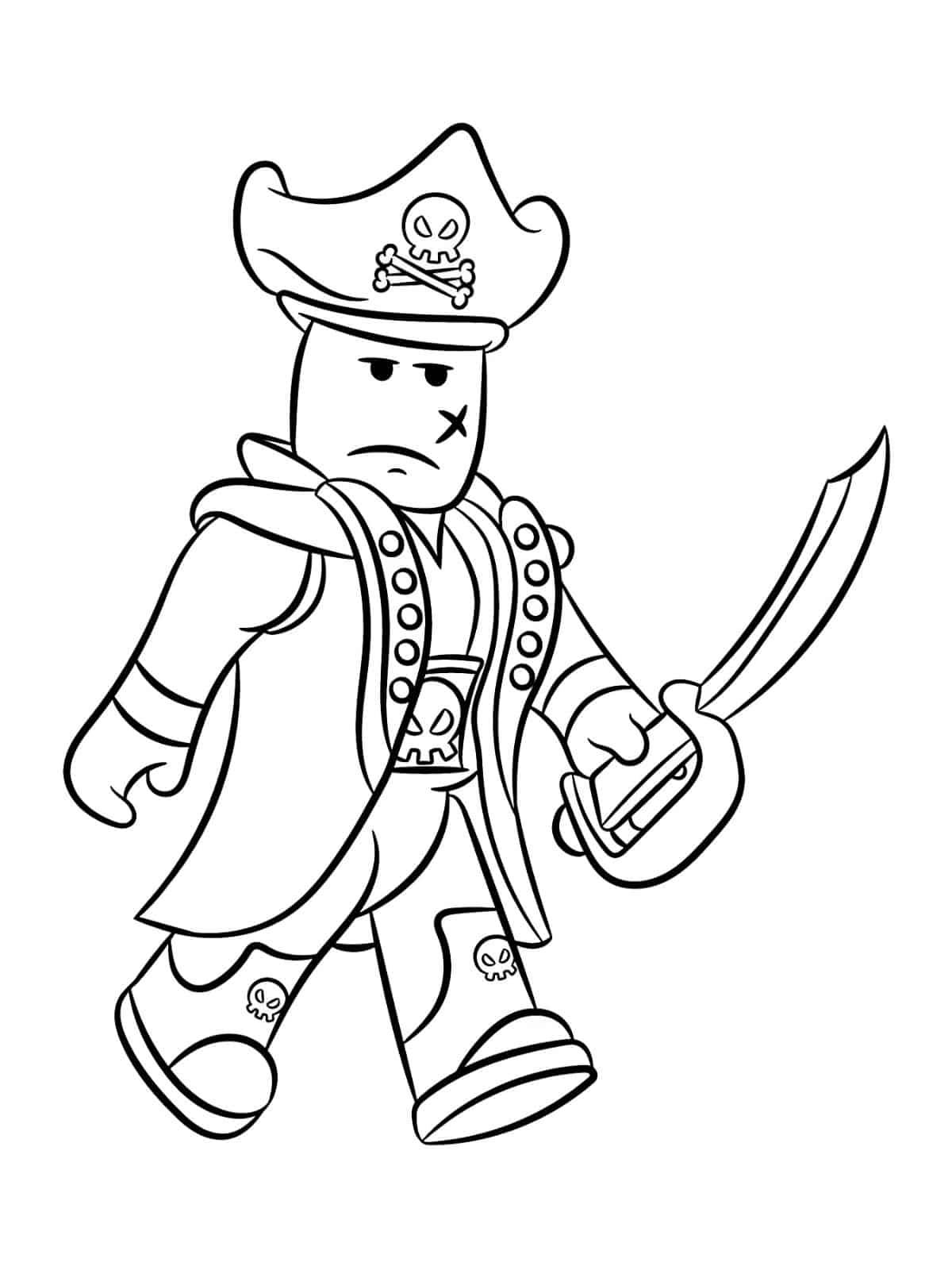 Roblox Captain Ram Coloring Pages