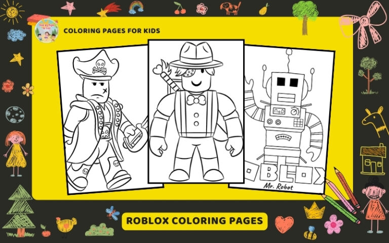 Roblox Coloring Pages Featured Image