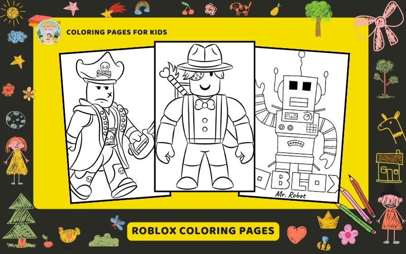 Roblox Coloring Pages Featured Image