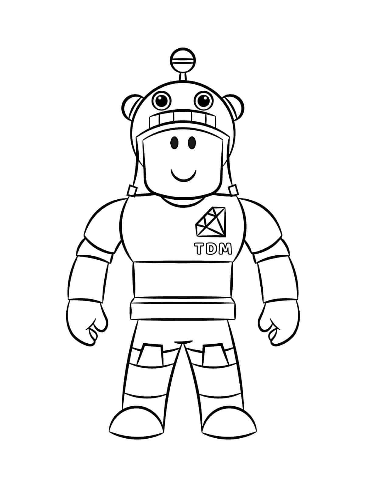 Roblox Dan Tdm Coloring Pages