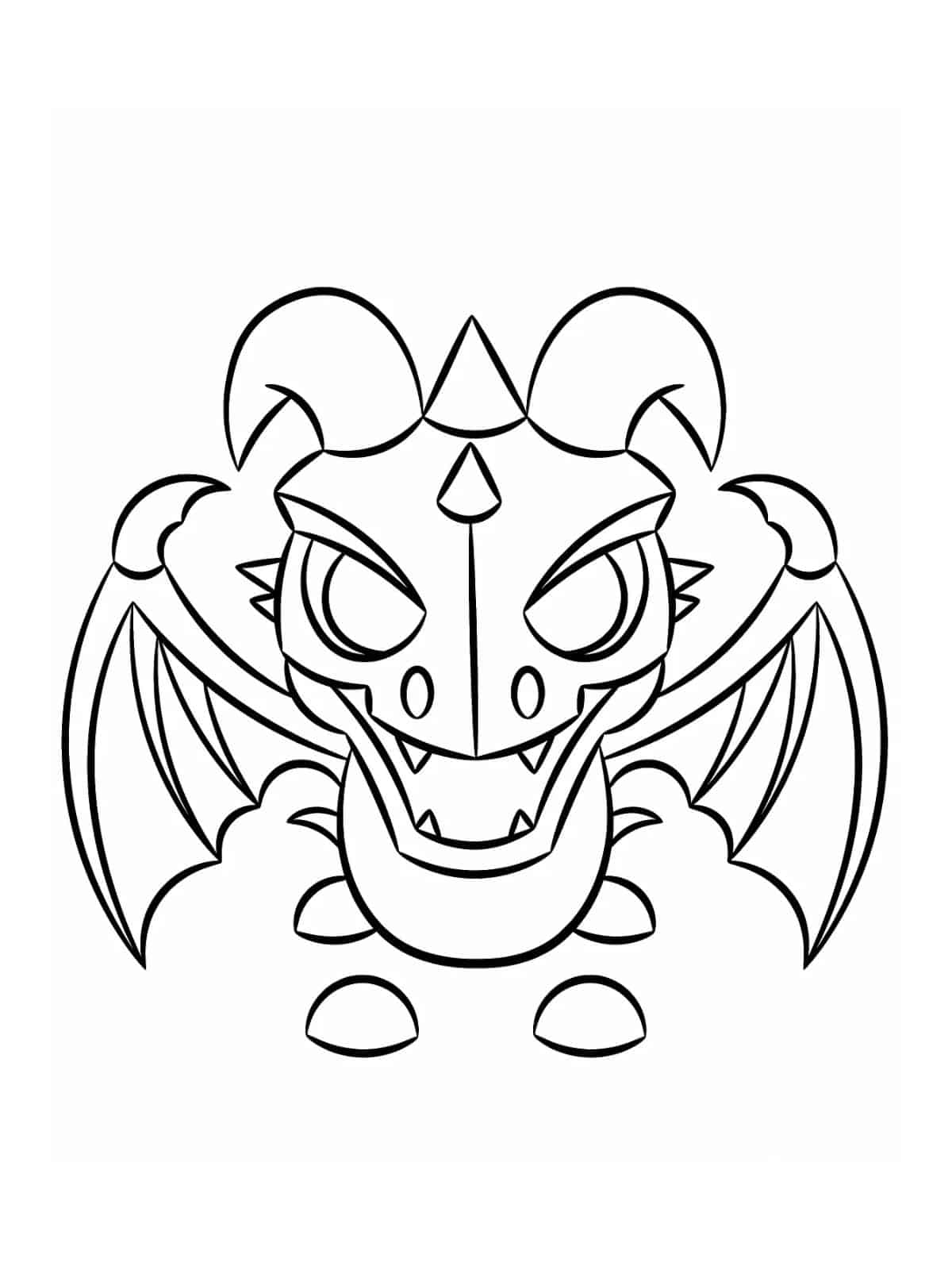 Roblox Frost Dragon Coloring Page