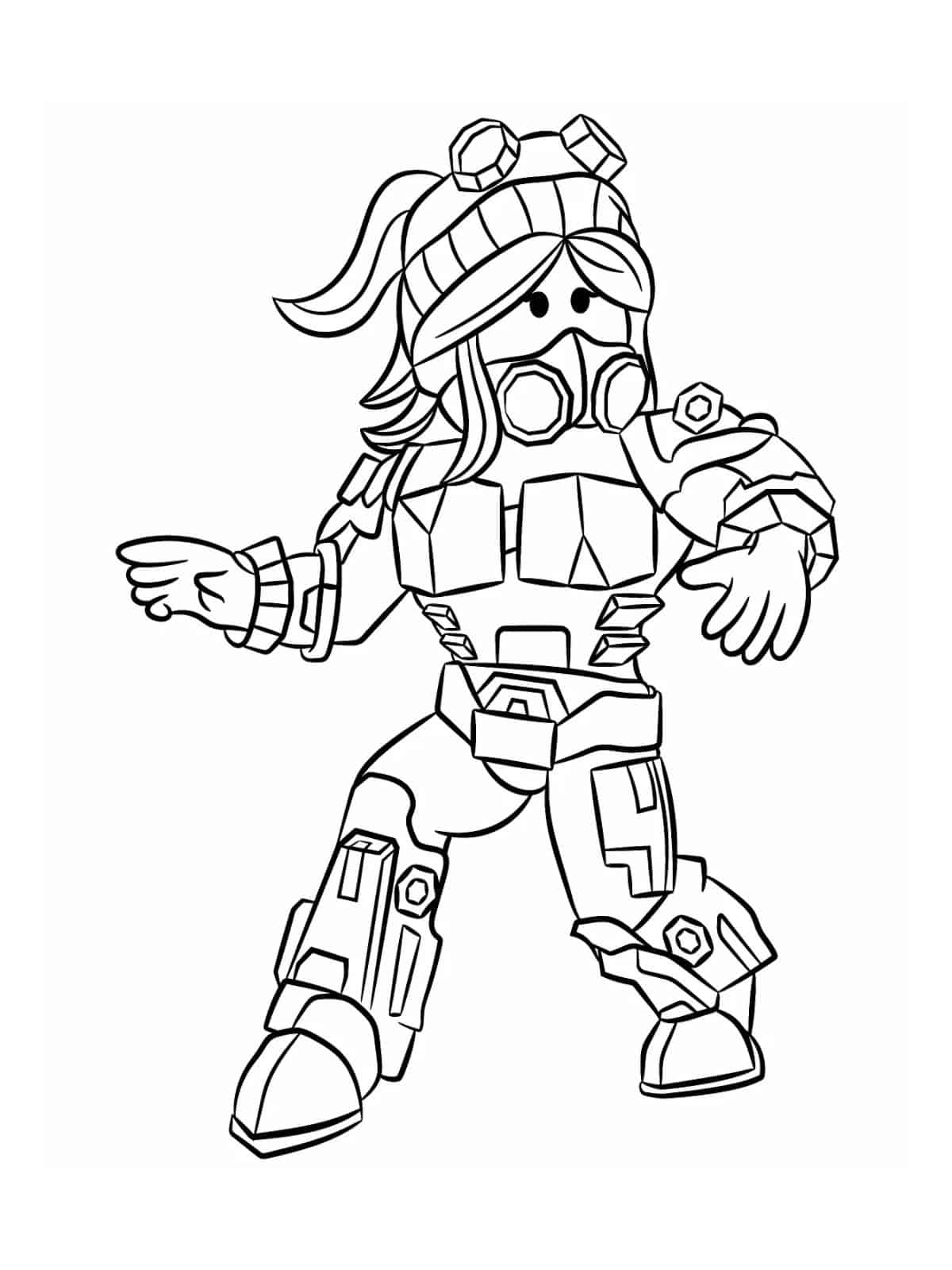 Roblox Hayley The Tech Mage Coloring Pages