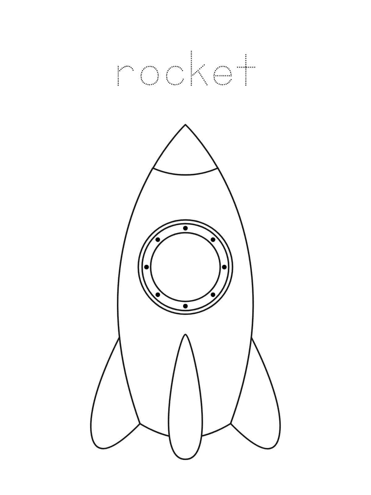 Rocket Ship Coloring Pages