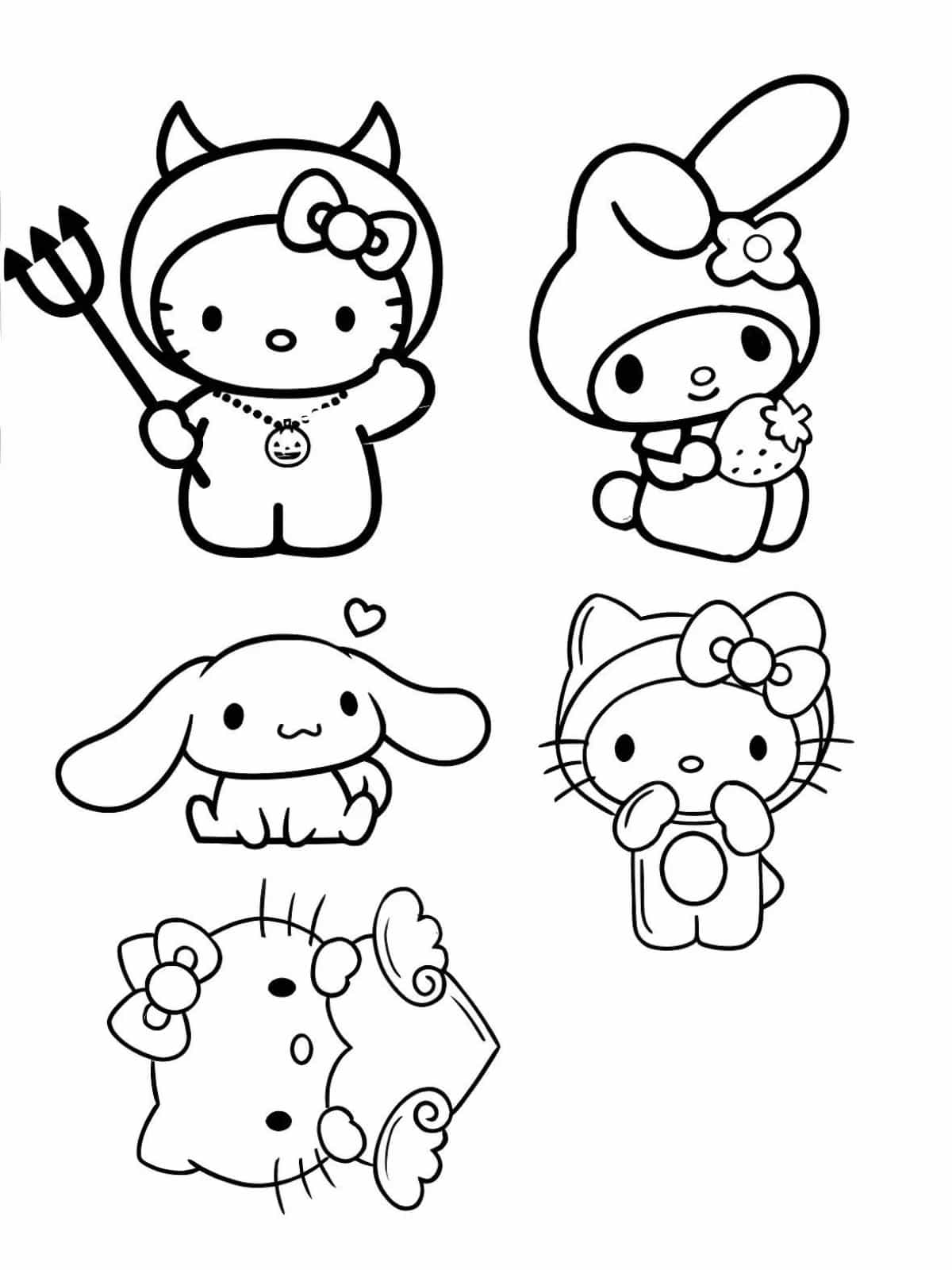 Sanrio My Melody Coloring Pages