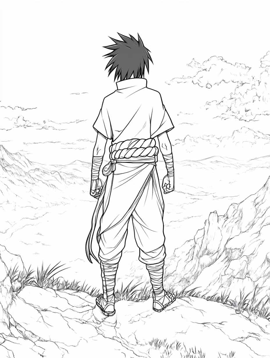 Sasuke Coloring Page