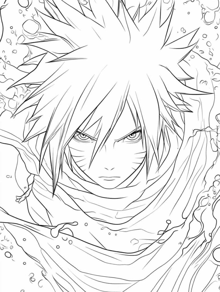 Collection Of 25+ Printable Naruto Coloring Pages