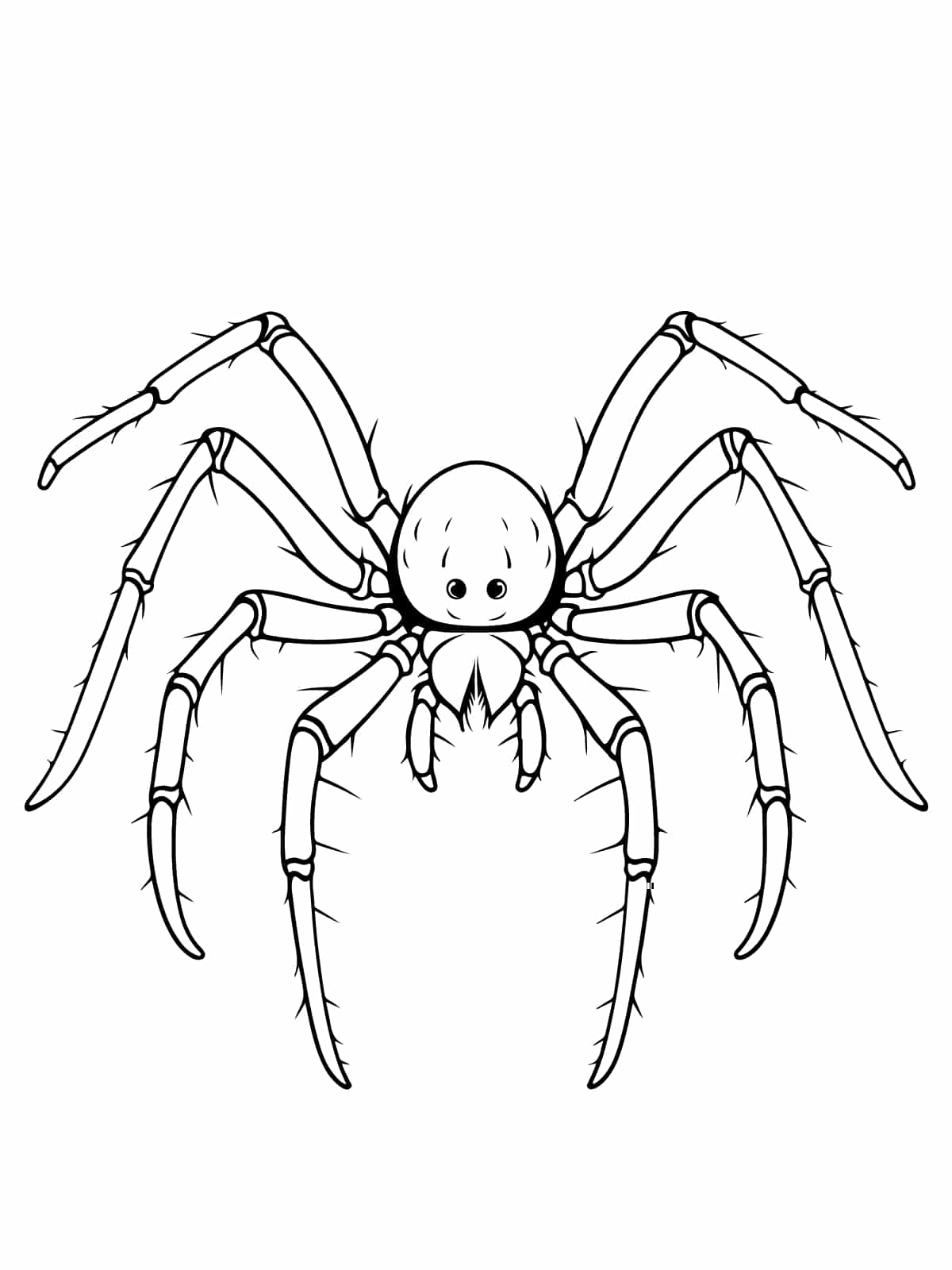 Scary Spider Coloring Page