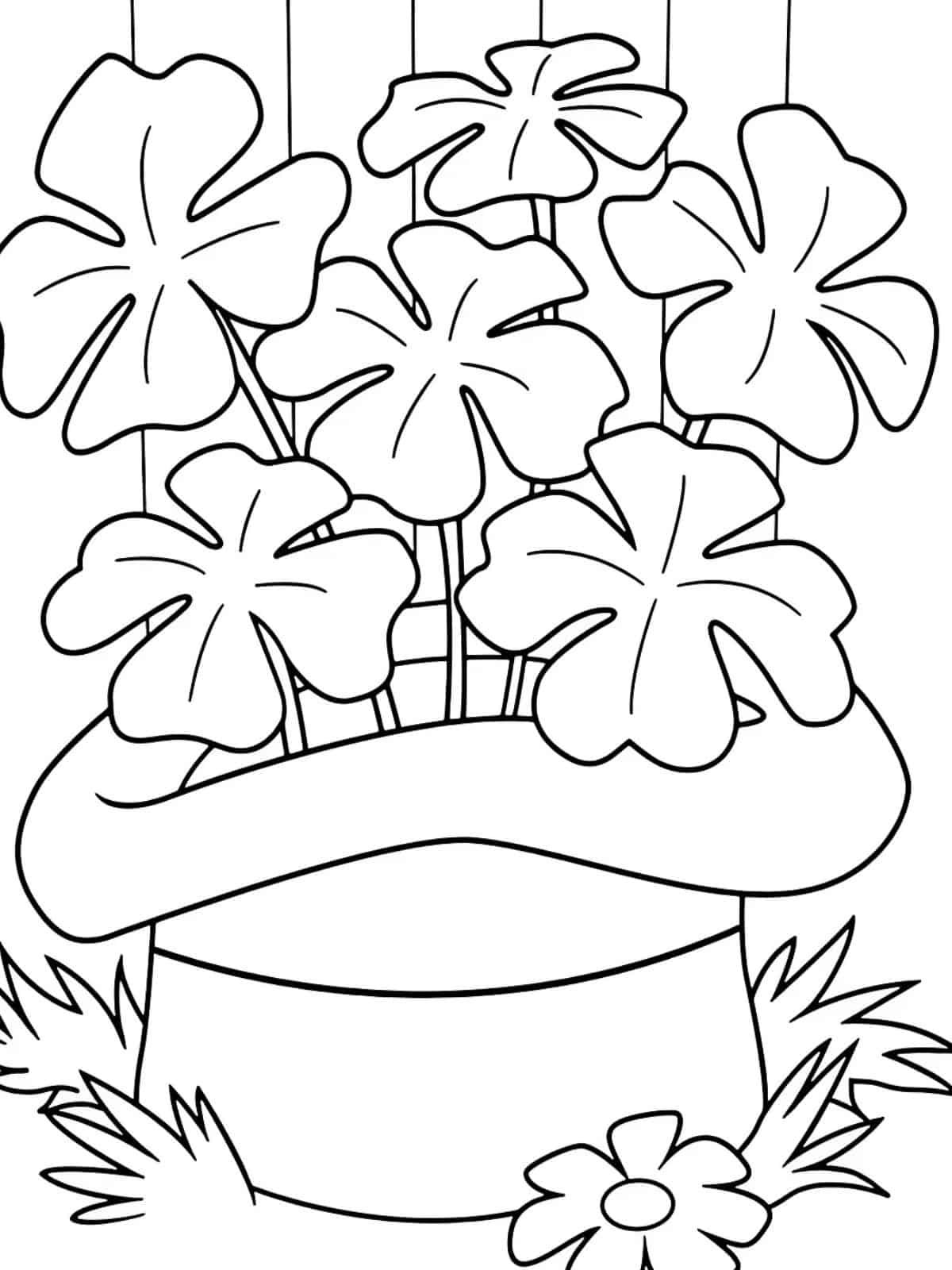 Shamrock Coloring Page