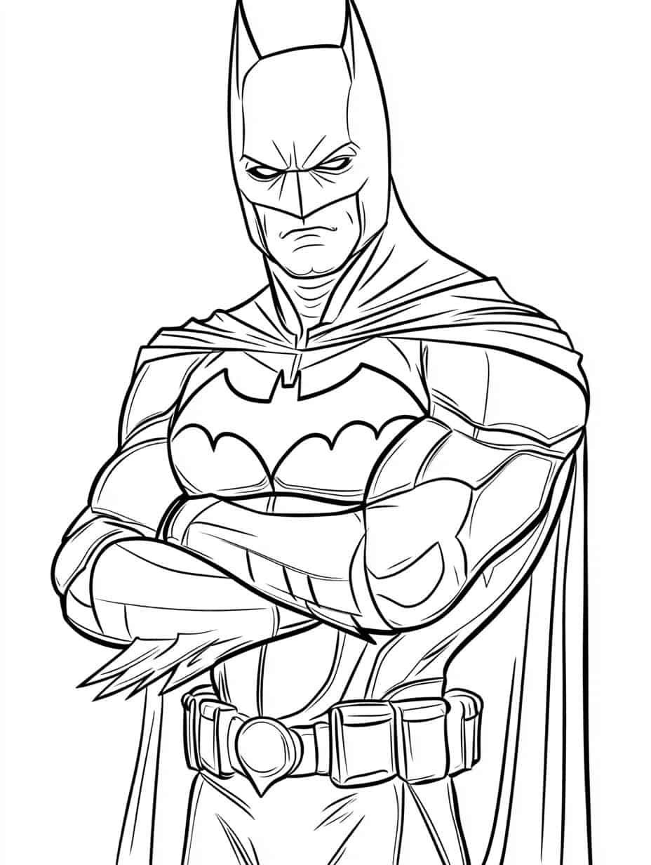 Simple Batman Dark Knight Rises Coloring Pages