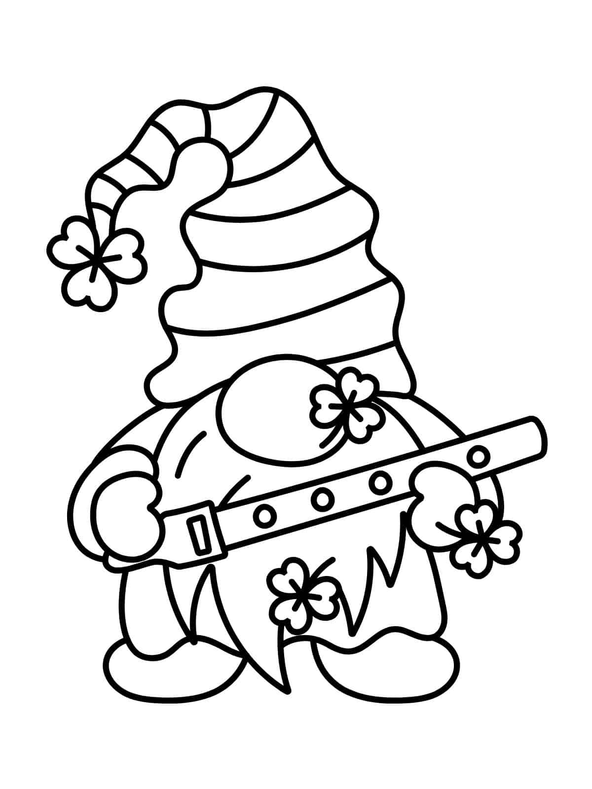 Simple St Patricks Day Coloring Pages