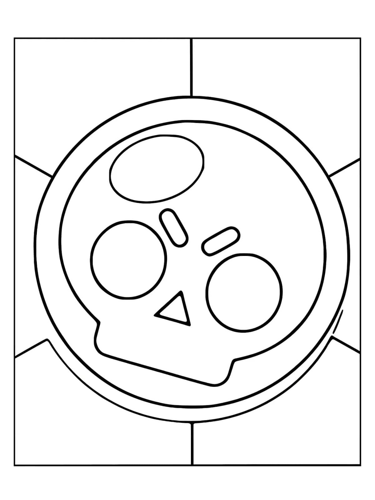 Skull Brawl Stars Coloring Pages