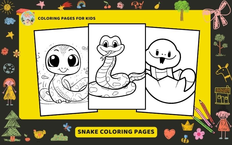 Snake Coloring Pages Featured Image