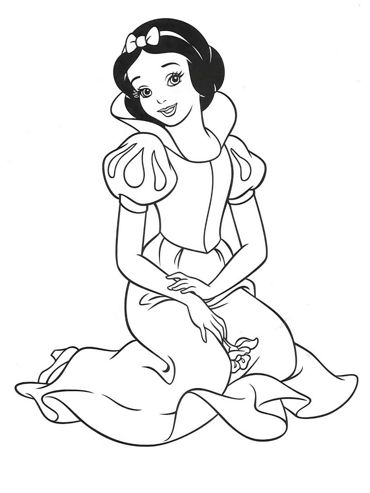 Snow White Beauty Coloring Pages