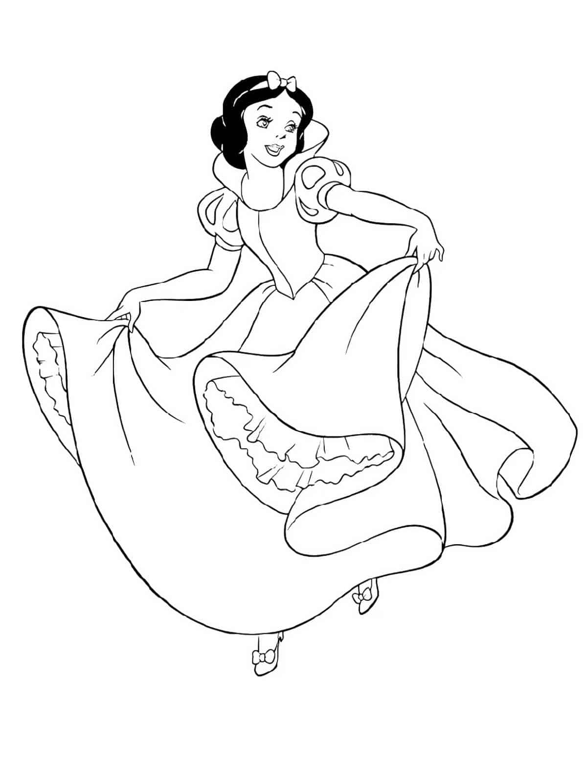 Snow White Kindness Coloring Pages