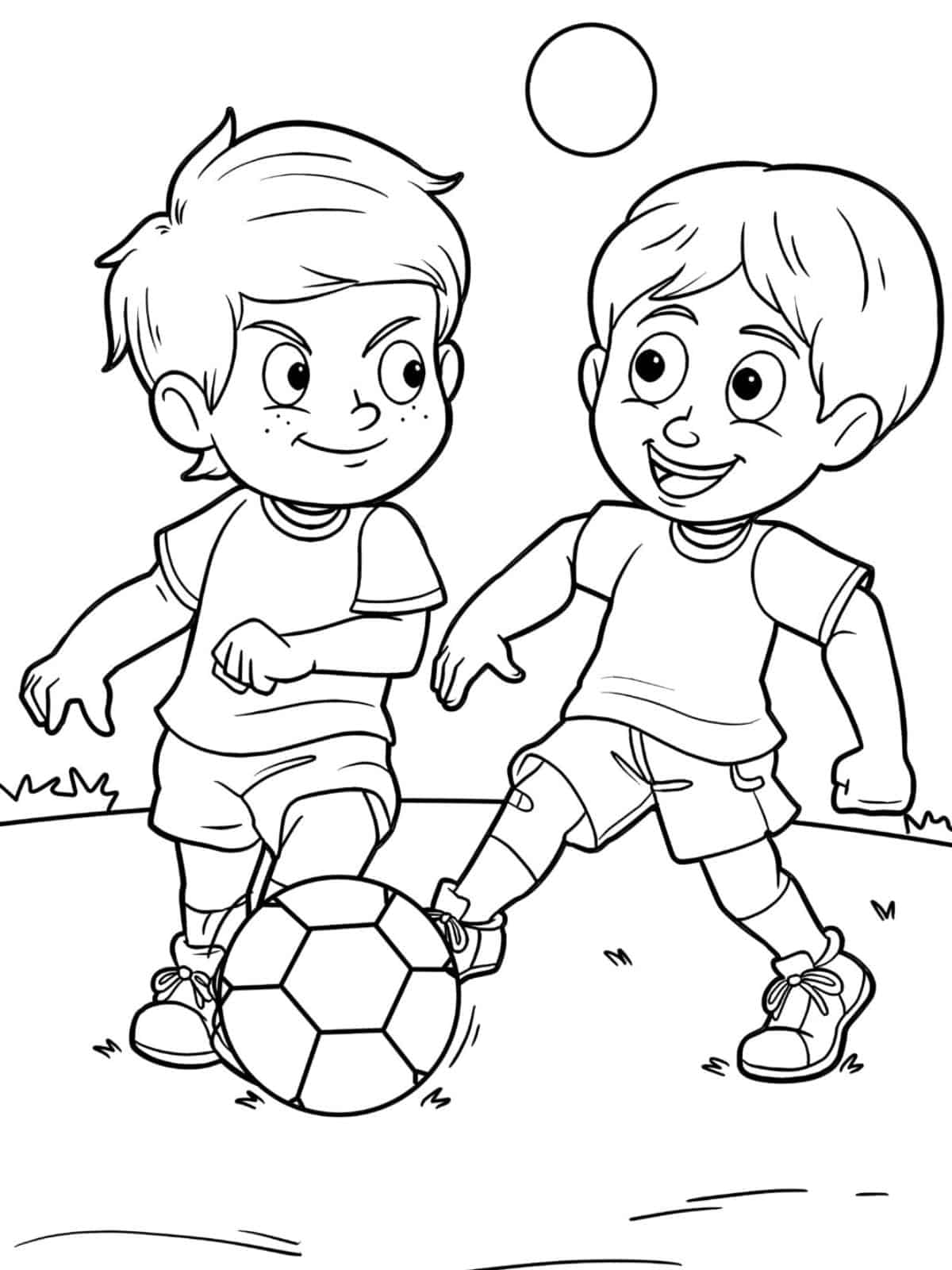 Soccer Coloring Pages For Kids